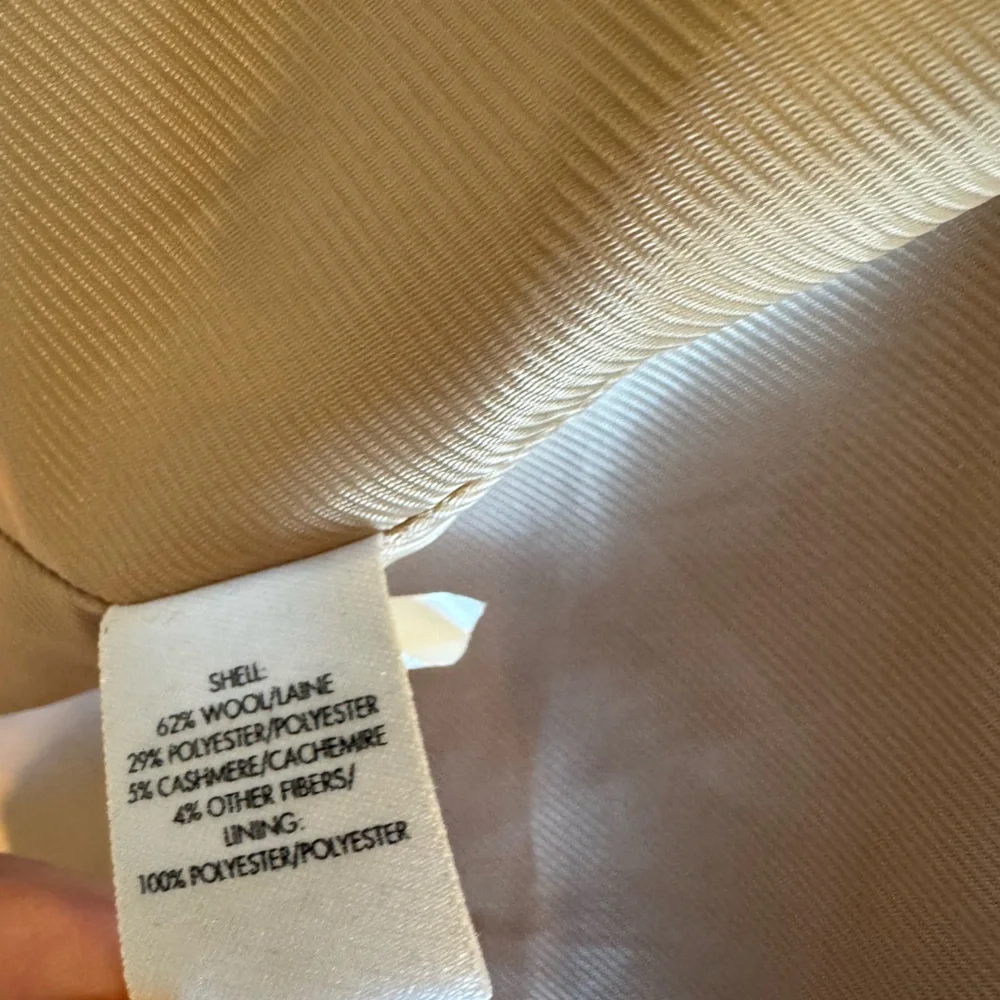 Derek Lam 10 Crosby Tan & Red Color-Blocked Wool-Blend Coat | Size 2 - Picture 6 of 8